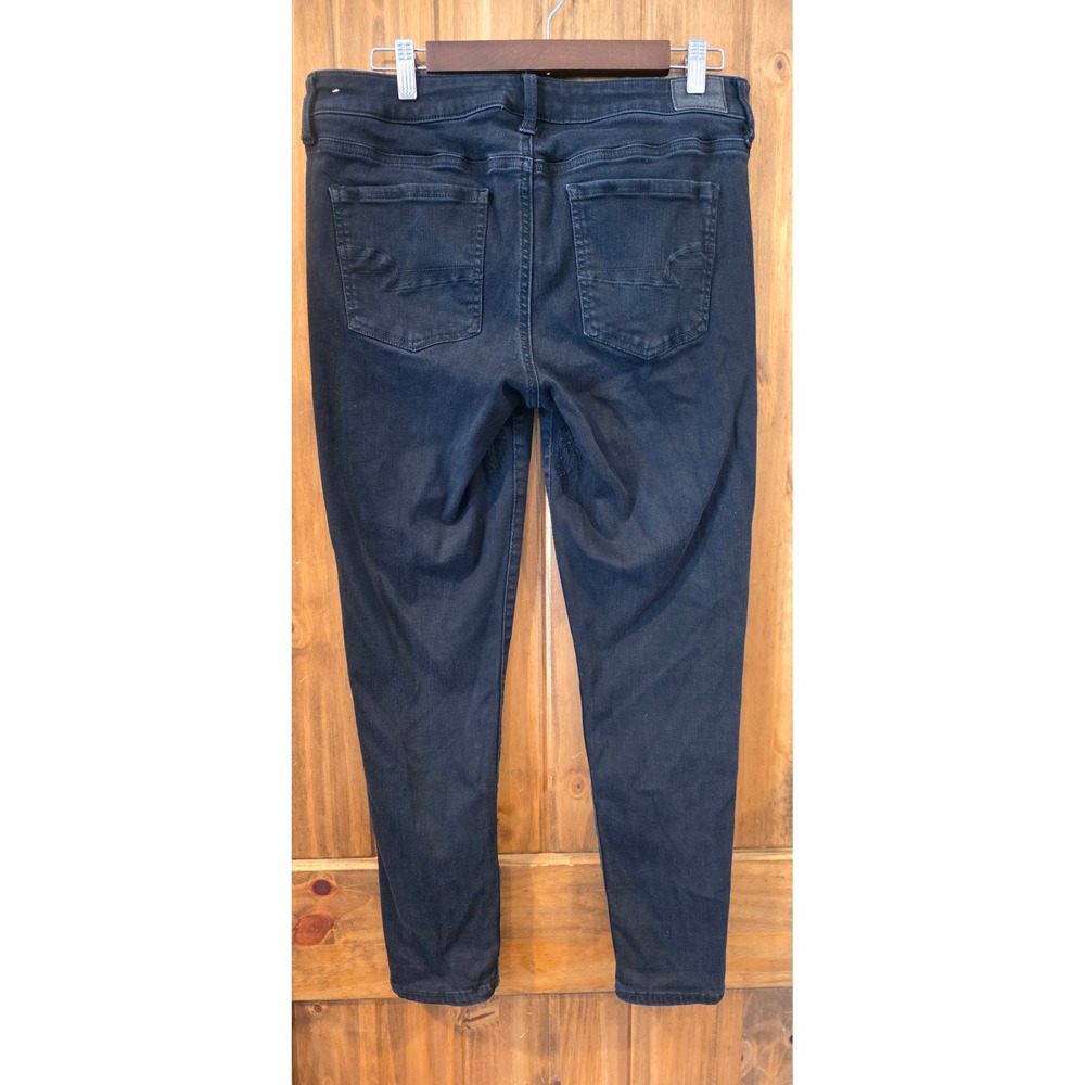 American Eagle Jegging Women 14 Black Excellent Ne(x)t Level Stretch X Denim Pan - Picture 11 of 11